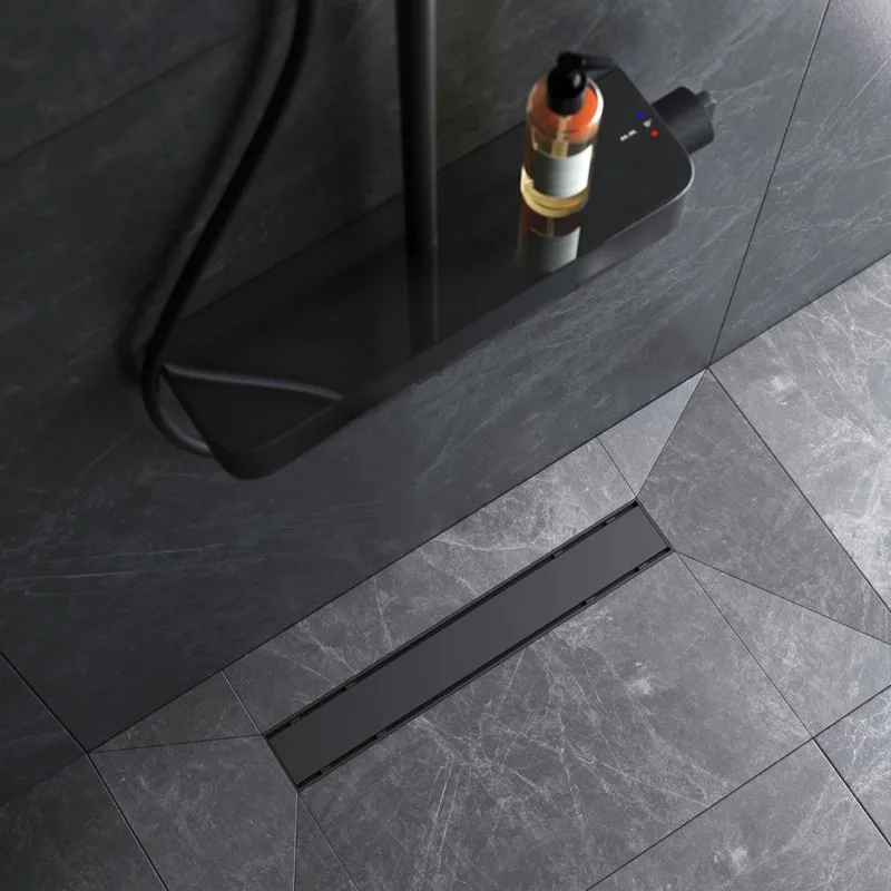 Душевой трап (лоток) AM.PM PrimeFlow Tile 50 см, черный матовый Sancos — официальный сайт