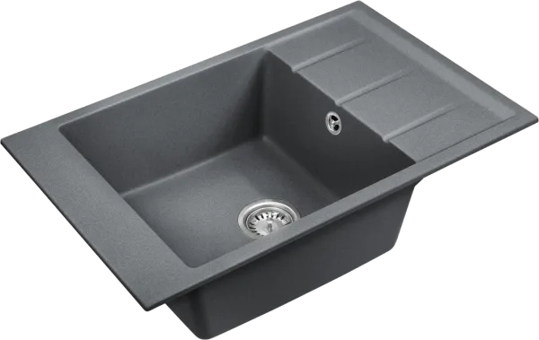 Мойка кухонная Emar Quartz EMQ-1780.Q, антрацит Sancos — Оригинал