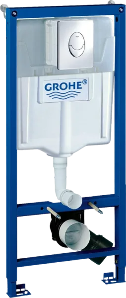 Система инсталляции для унитазов Grohe Rapid SL 38721001, 3 в 1 с кнопкой смыва Sancos — Оригинал