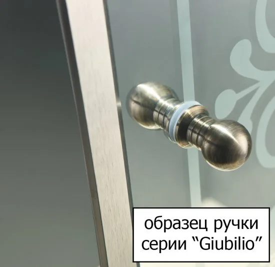 Душевая дверь в нишу Cezares Giubileo -BF-1 прозрачное стекло, бронза Sancos — официальный сайт