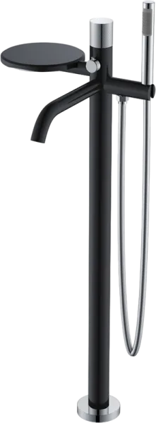 Напольный смеситель для ванны с душем Boheme Stick 129-BCR.2, black touch chrome Sancos — Оригинал