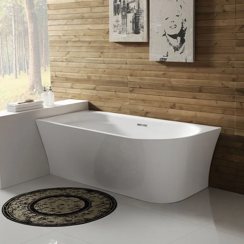Акриловая ванна BelBagno BB410-1500-780-L без опоры 150x80 см, левая, пристенная, белая, со сливом-п Sancos — официальный сайт