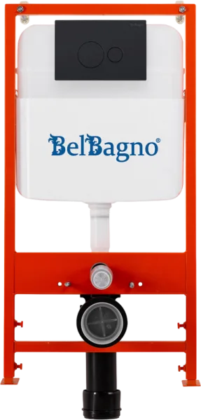 Система инсталляции для унитазов BelBagno BB026, с кнопкой смыва BB084NERO Sancos — Оригинал