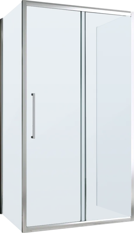 Душевой уголок Abber Schwarzer Diamant AG30120MH-S50M-S50M 120x50, профиль хром, стекло матовое Sancos — официальный сайт