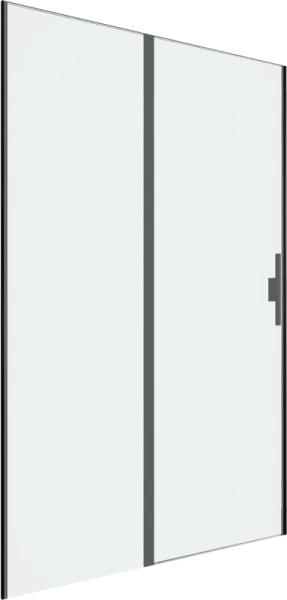 Душевая дверь в нишу Allen Brau Priority 3.31033.BBA 120 см, профиль черный браш, стекло прозрачное  Sancos — Оригинал