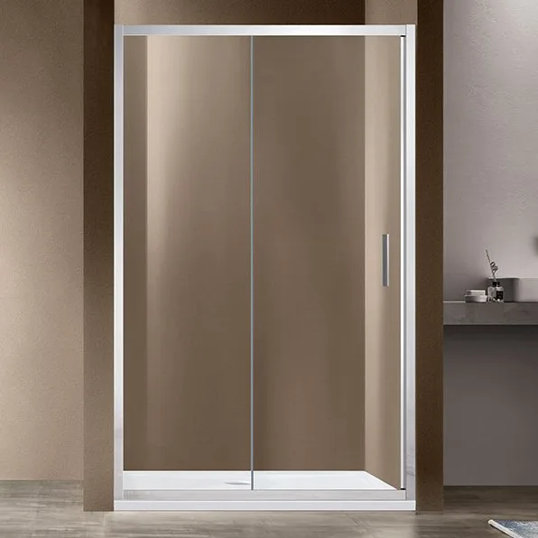 Душевая дверь в нишу Vincea Garda VDS-1G150CL 150 см, профиль хром, стекло прозрачное Sancos — Оригинал