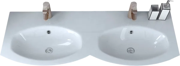 Мебельная раковина Cezares 50156 Doppio Bianco 138 см Sancos — Оригинал