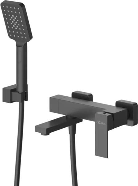 Смеситель для ванны с душем Cezares Slider SLIDER-VD-NOP, матовый черный Sancos — Оригинал