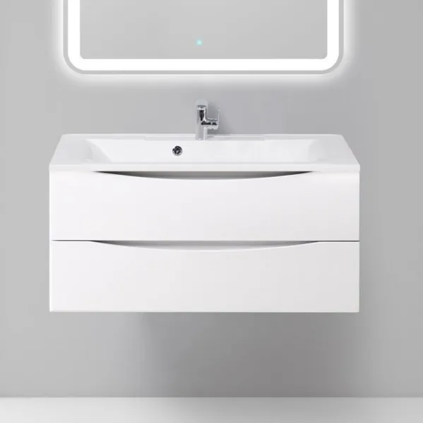 Тумба под раковину без столешницы BelBagno Marino 100 bianco lucido, подвесная Sancos — Оригинал
