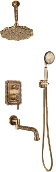 Душевой комплект Bronze de Luxe Windsor 10137/1F, С ВНУТРЕННЕЙ ЧАСТЬЮ Sancos — Оригинал