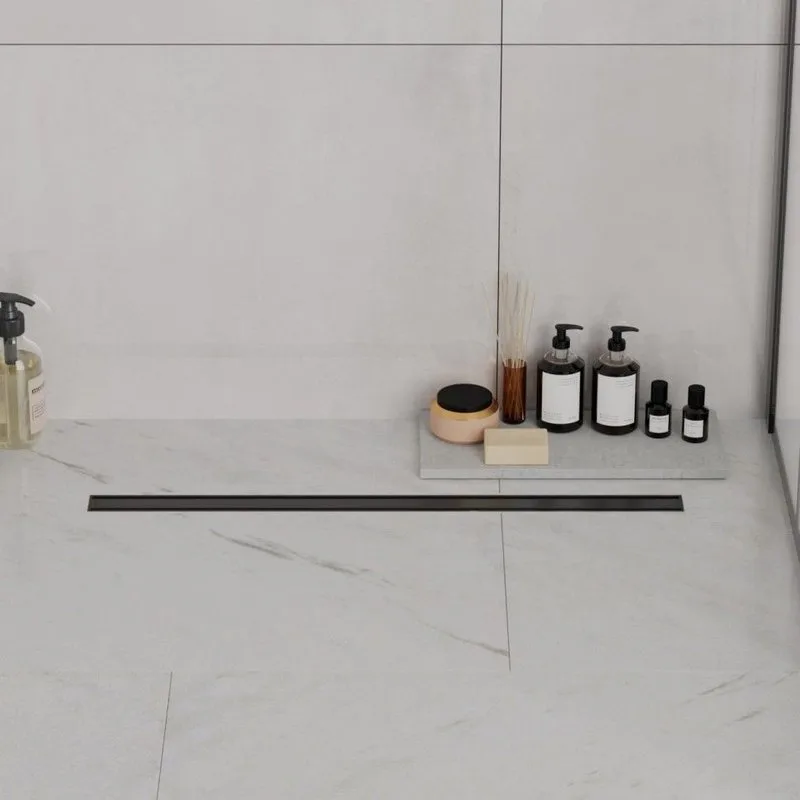 Душевой трап (лоток) MCH Chudej Slim Line CH700SLC, 70 см, матовый черный Sancos — официальный сайт