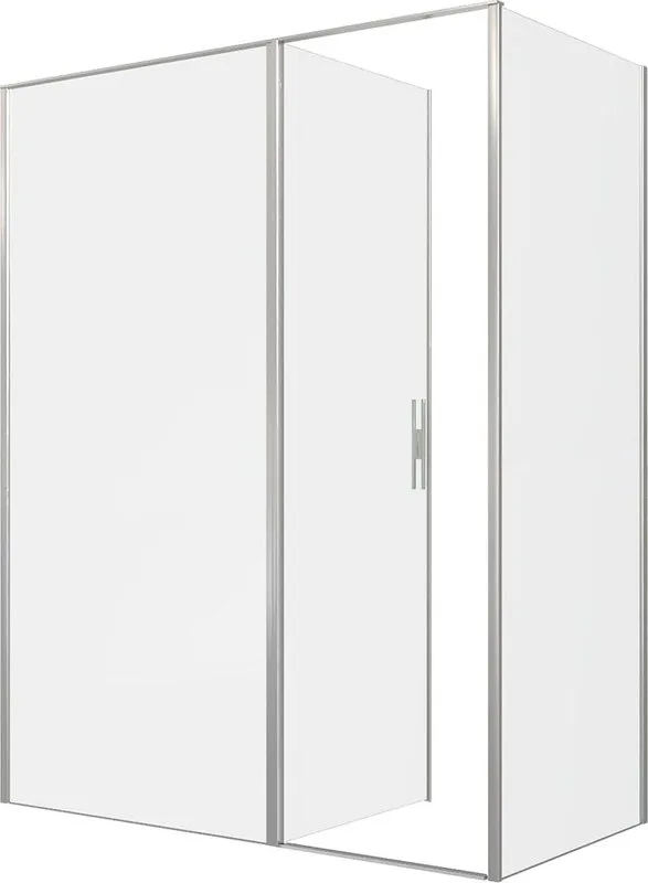 Душевой уголок Allen Brau Priority 160x80, профиль серебро браш, стекло прозрачное Sancos — официальный сайт