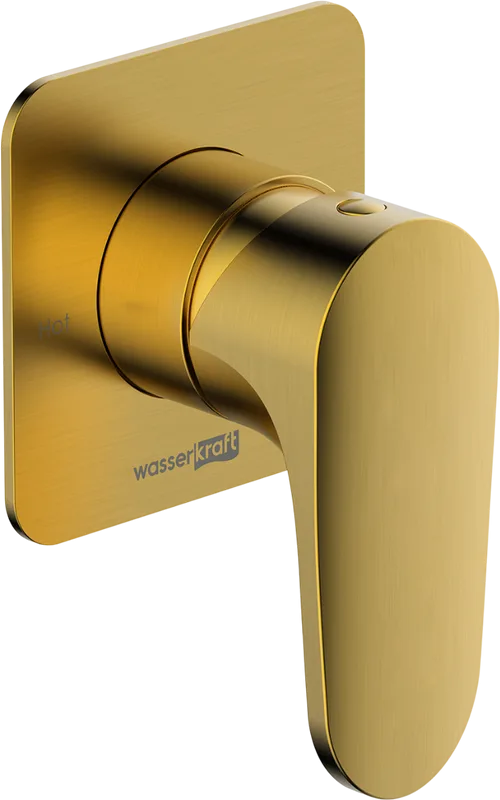 Душевой комплект Wasserkraft Havel A3651.180.259 С ВНУТРЕННЕЙ ЧАСТЬЮ, золото Sancos — официальный сайт