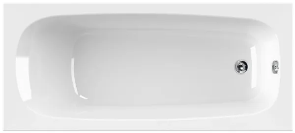 Акриловая ванна Cezares Eco 150-70-41-W37 без опоры 150x70 см, пристенная, белая Sancos — Оригинал