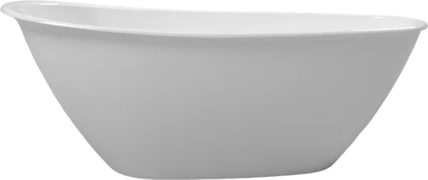 Ванна из искусственного камня WHITECROSS Spinel B 155x75 см, отдельностоящая, белая, овальная, с дон Sancos — Оригинал
