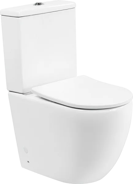 Унитаз-компакт напольный BelBagno Amanda BB051CPR BB2031SC с микролифтом, безободковый, глянцевый бе Sancos — Оригинал