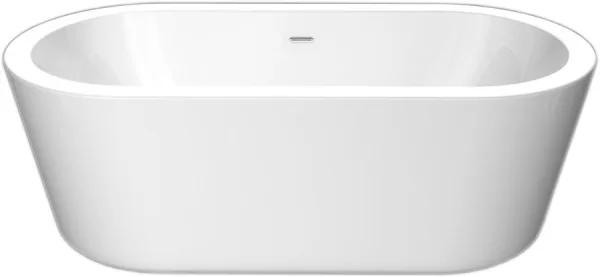 Акриловая ванна BelBagno BB12-1775 180x80 см, отдельностоящая, белая, овальная Sancos — Оригинал