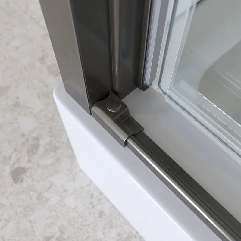 Душевой уголок BelBagno Marino 2 AH-1-150/80-C-GM 150x80, профиль оружейная сталь, стекло прозрачное Sancos — официальный сайт