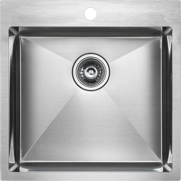 Мойка кухонная Paulmark Kroner PM215151-BS брашированная нержавеющая сталь Sancos — Оригинал