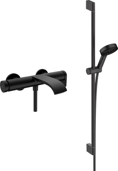Смеситель для ванны с душем Hansgrohe Vivenis 75420670, + Душевой гарнитур Hansgrohe Pulsify Relaxat Sancos — Оригинал