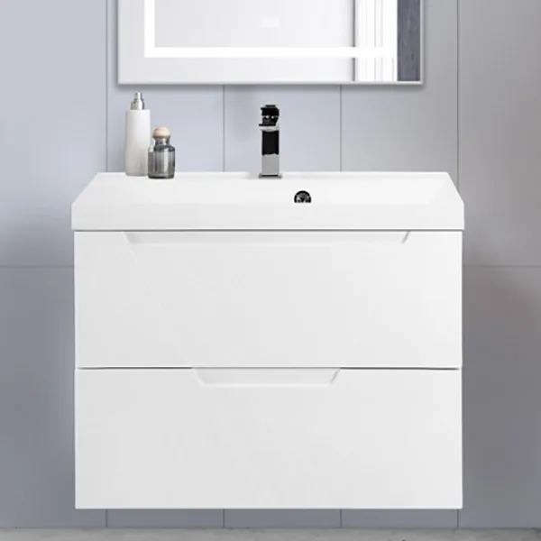 Тумба под раковину без столешницы BelBagno Vittoria 80 подвесная, bianco lucido Sancos — Оригинал