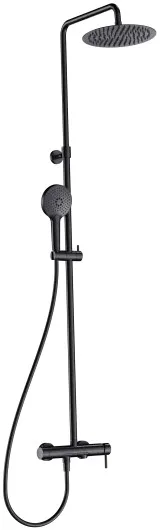 Душевая стойка AQUAme AQM8011MB, черный матовый Sancos — Оригинал