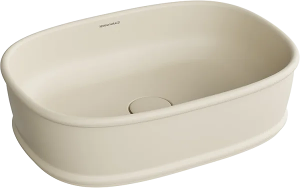 Накладная раковина KERAMA MARAZZI Circo 50 песочная матовая Sancos — Оригинал