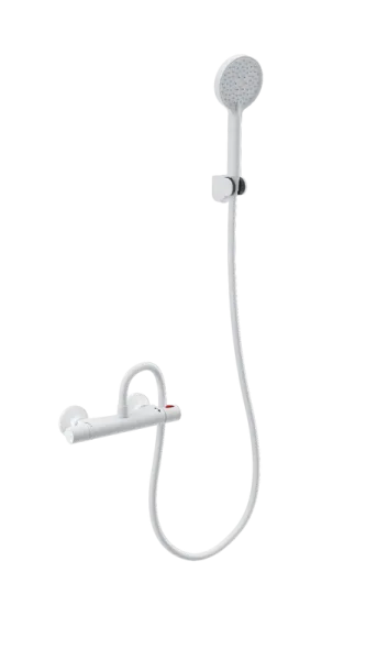 Термостатический смеситель Wonzon & Woghand WW-B1005-A-MW для душа, матовый белый Sancos — Оригинал