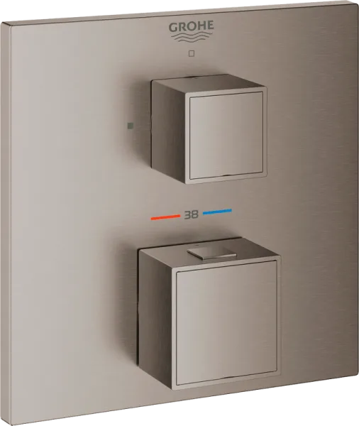 Термостатический смеситель встраиваемый Grohe Grohtherm Cube 24153AL0 для душа, темный графит Sancos — Оригинал