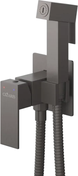 Гигиенический душ Cezares Slider SLIDER-DIF-GM С ВНУТРЕННЕЙ ЧАСТЬЮ, оружейная сталь Sancos — Оригинал