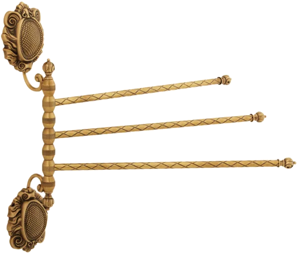 Полотенцедержатель Migliore Cleopatra 16645 тройной поворотный, бронза Sancos — Оригинал