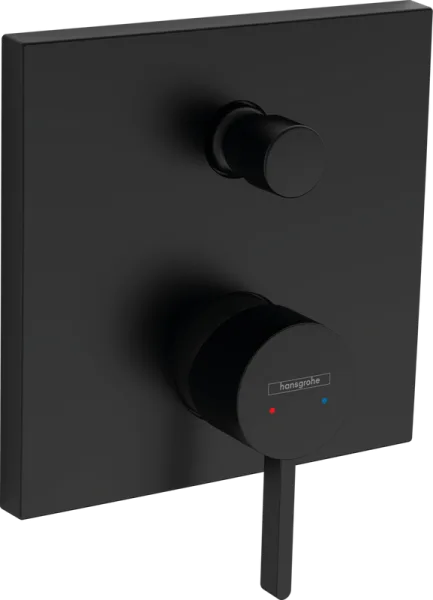 Встраиваемый смеситель Hansgrohe Finoris 76415670 матовый черный Sancos — Оригинал