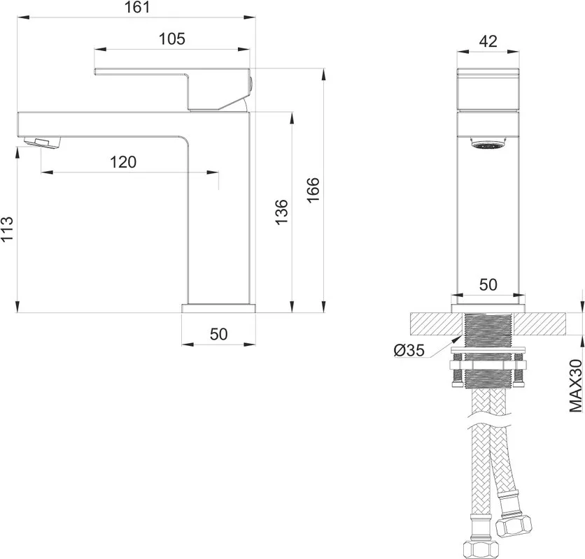 Смеситель для раковины Wonzon & Woghand WW-88139016-CR хром Sancos — официальный сайт