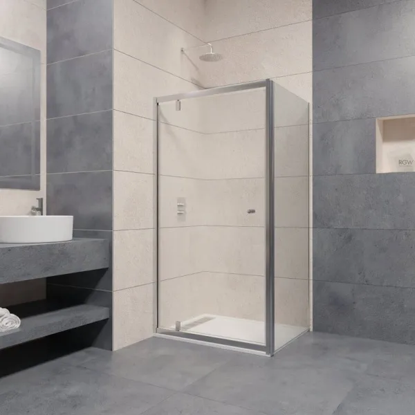 Душевой уголок RGW Passage PA-05+80 см (66-71)x80x185 профиль хром, стекло прозрачное Sancos — Оригинал