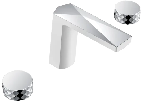 Смеситель для раковины Boheme Venturo 150-WCR-DIAMOND белый, хром Sancos — Оригинал