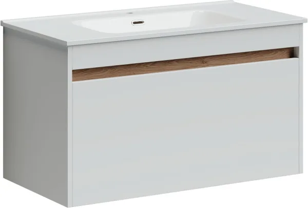 Тумба под раковину Sancos Smart 90 подвесная белый, SM90W Sancos — Оригинал