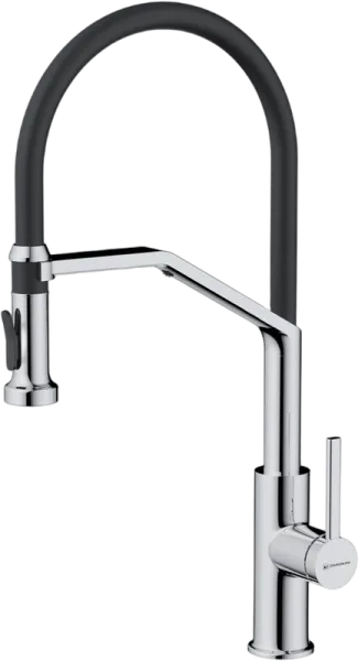 Смеситель для кухни Omoikiri Makkari 2 Plus-SB C-BL хром, черный Sancos — Оригинал