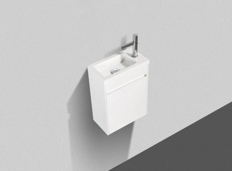 Тумба под раковину без столешницы BelBagno Pietra Mini 46 L bianco lucido Sancos — официальный сайт
