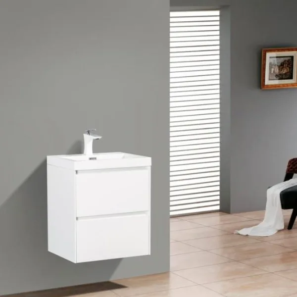 Тумба под раковину без столешницы BelBagno Pietra Mini 50 bianco lucido Sancos — Оригинал