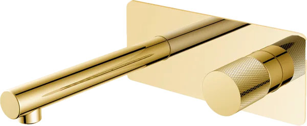 Смеситель для раковины Boheme Stick 125-GG.2 С ВНУТРЕННЕЙ ЧАСТЬЮ, gold, touch gold Sancos — Оригинал