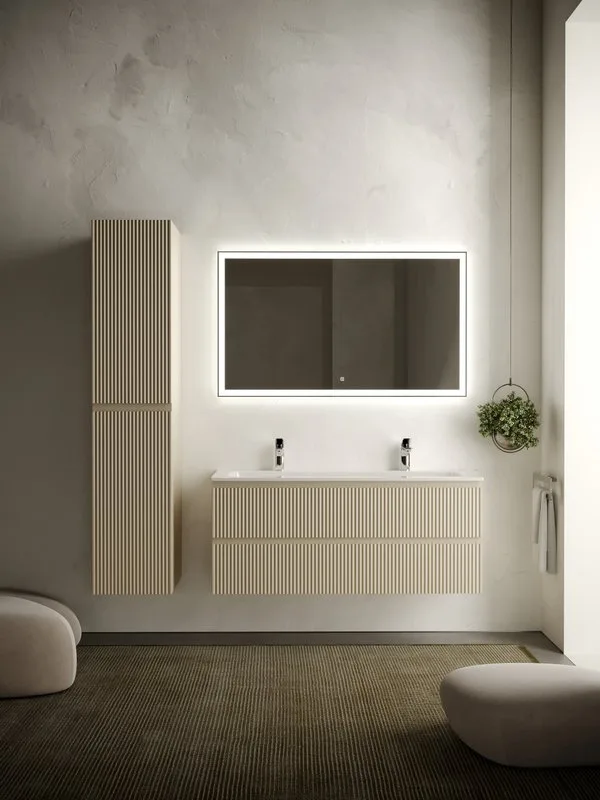 Тумба под раковину Sancos Snob R 120 подвесная Beige soft (капучино), SNR120CE Sancos — официальный сайт