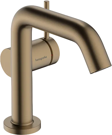 Смеситель для раковины Hansgrohe Tecturis S Fine 110 CoolStart 73310140 шлифованная бронза Sancos — Оригинал