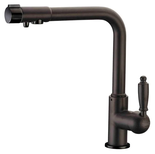 Смеситель для кухни Zorg Clean Water ZR 320 YF-33 черный металл Sancos — Оригинал