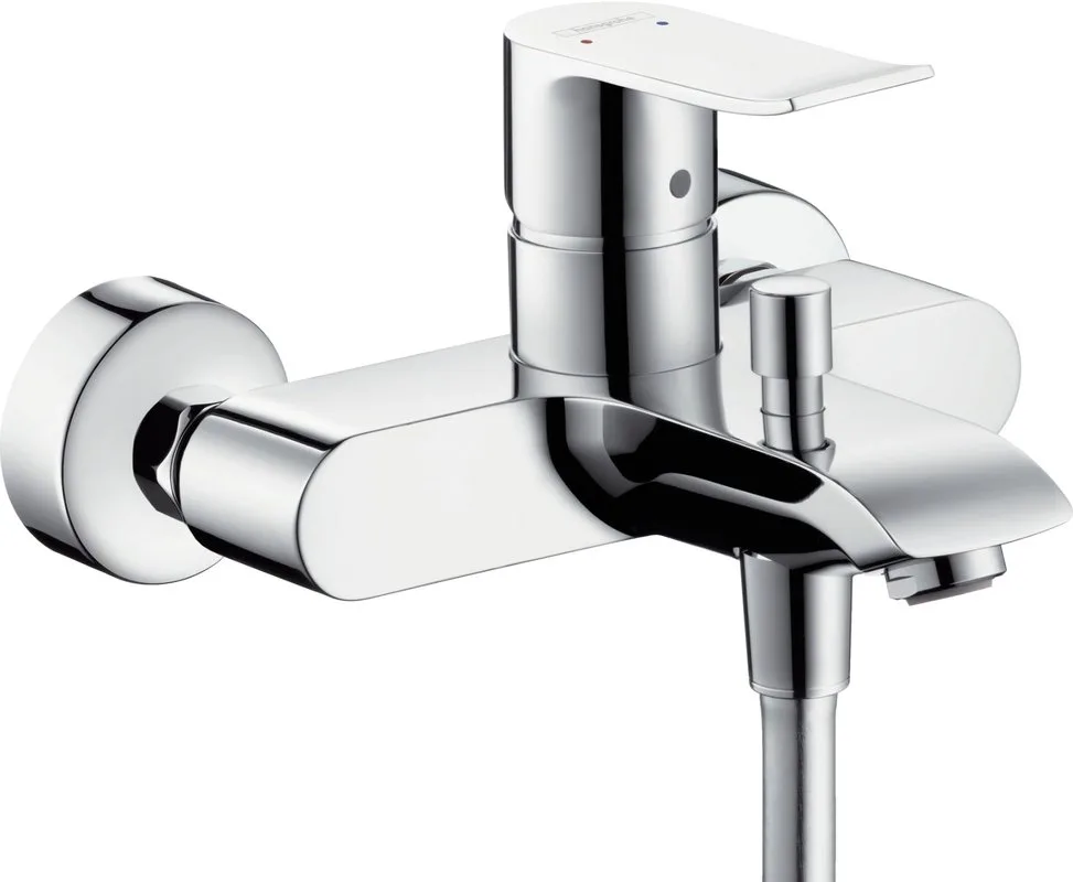 Смеситель для ванны с душем Hansgrohe Metris 31480000 Sancos — официальный сайт