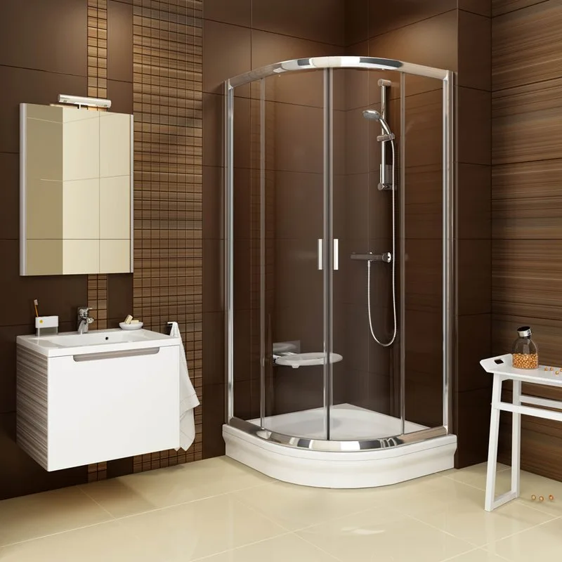 Душевой уголок Ravak Blix BLCP4-80 Transparent, профиль блестящий Sancos — официальный сайт