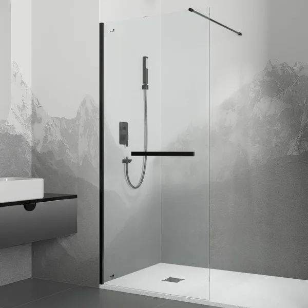 Душевая перегородка RGW Walk In WA-041B 120х195, профиль черный Sancos — Оригинал