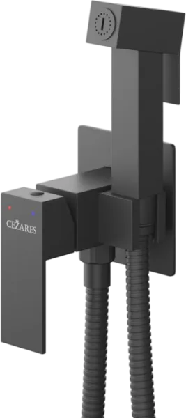 Гигиенический душ Cezares Slider SLIDER-DIF-NOP С ВНУТРЕННЕЙ ЧАСТЬЮ, матовый черный Sancos — Оригинал