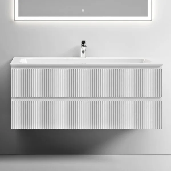 Тумба с раковиной Sancos Snob T 120 см, bianco, раковина CN7017 Sancos — Оригинал