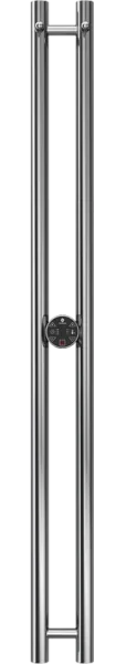 Полотенцесушитель электрический Terminus Duo круг 1200, нержавеющая сталь Sancos — Оригинал