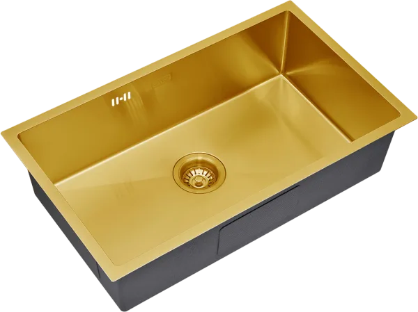 Мойка кухонная S.K.Sanitary SKS 7444 BRONZE с сифоном Sancos — Оригинал